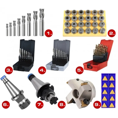 Set unelte ISO50 CORMAK CK.1564 pentru frezare metal 2
