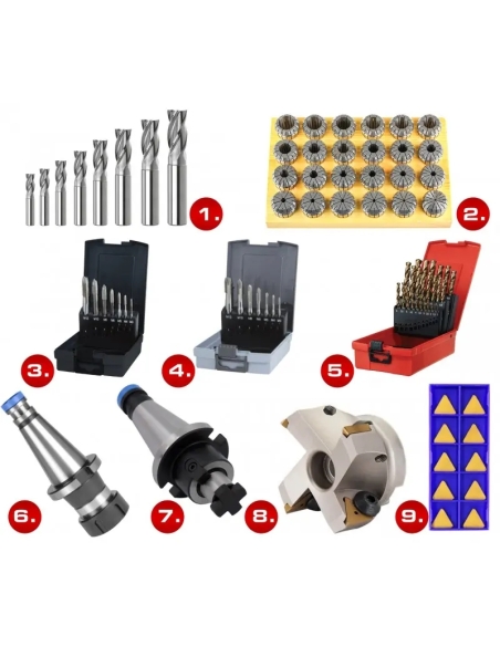 Set unelte ISO50 CORMAK CK.1564 pentru frezare metal