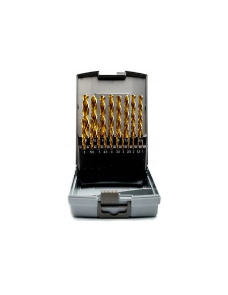 Set burghie HSS-E cobalt TiN pentru metal dur