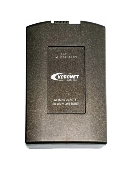 Set burghie HSS-E cobalt TiN pentru metal, 25 piese