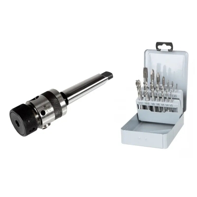 Set filetare M3–M12 cu port-tarod B16 și tarozi HSSE