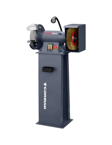Polizor industrial CORMAK BMS250 cu disc, perie și bază