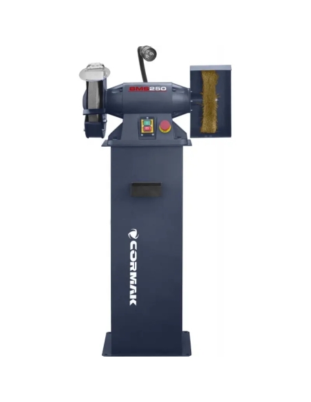 Polizor industrial CORMAK BMS250 cu disc, perie și bază