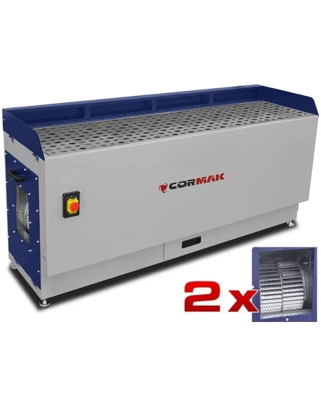 Masă de șlefuit metal CORMAK DT1500M cu extractor