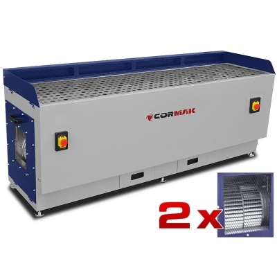 Masă de șlefuit metal CORMAK DT2000M cu extracție