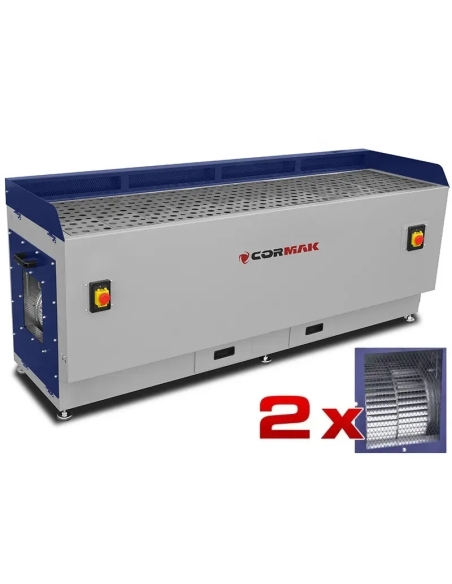 Masă de șlefuit metal CORMAK DT2000M cu extracție