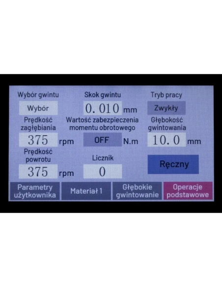 Mașină de filetat CORMAK RGE16PW cu servomotor precis