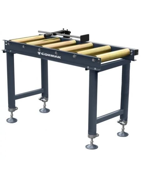 Conveior cu role CORMAK 1 m, cu riglă pentru tăieri precise