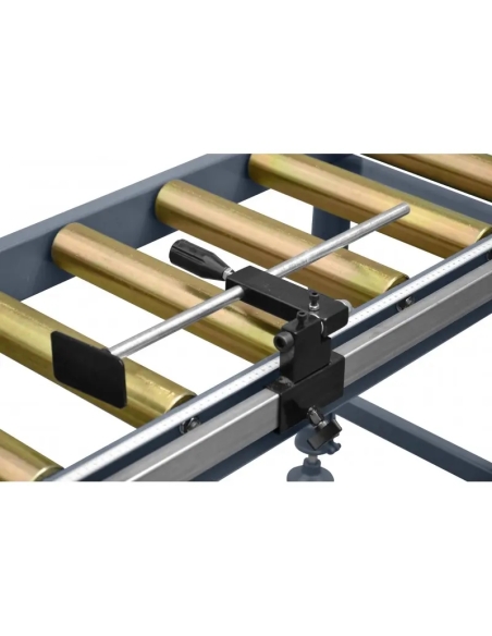 Conveior cu role CORMAK 1 m, cu riglă pentru tăieri precise