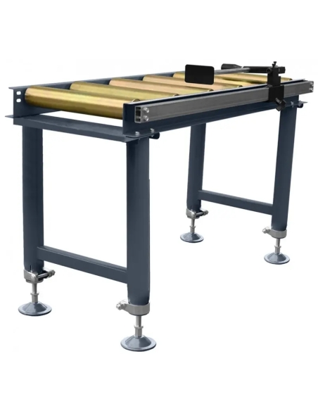Conveior cu role CORMAK 1 m, cu riglă pentru tăieri precise