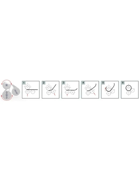 Mașină de roluit tablă CORMAK RM2050/140, role Ø150 mm