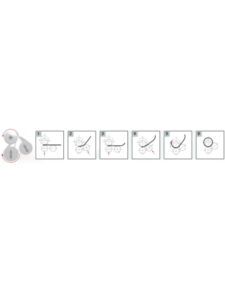 Mașină de roluit tablă CORMAK RM1270/90 pentru îndoire precisă