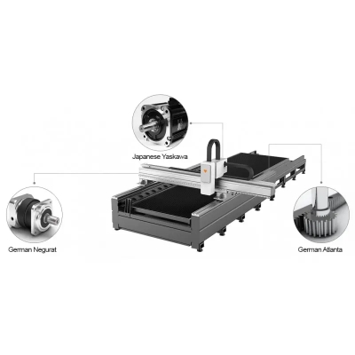 Laser FIBER CORMAK LF3015GEPR pentru țevi și profile 2