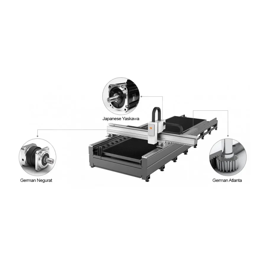 Laser FIBER CORMAK LF3015GAR pentru țevi și profile