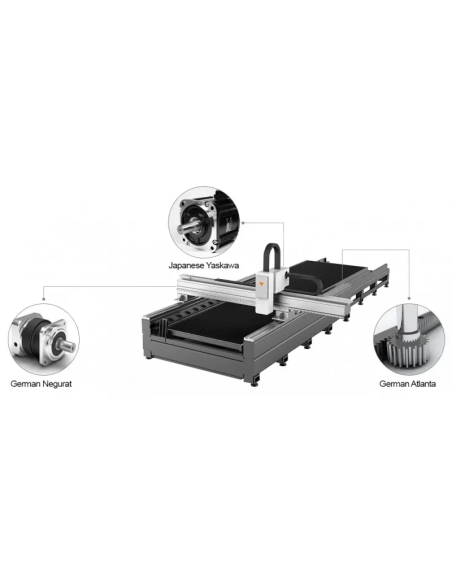 Laser FIBER 6 kW CORMAK pentru țevi și profile