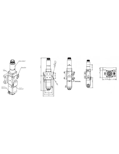 Cap de tăiere laser RAYTOOLS 1000 W pentru laser FIBER