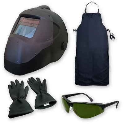 Set protecție laser PRO cu vizieră și ochelari OD8+