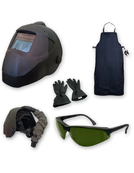 Set protecție sudură laser cu vizieră PAPR și ochelari