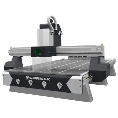 Mașină CNC 4 axe CORMAK C2040 ATC cu masă hibridă