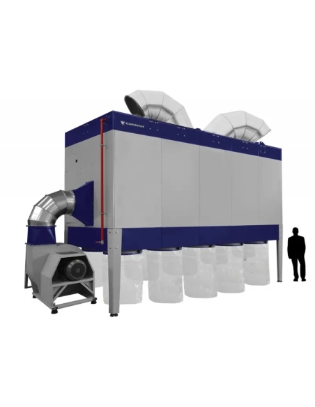 Aspirator industrial DCV52200 pentru rumeguș