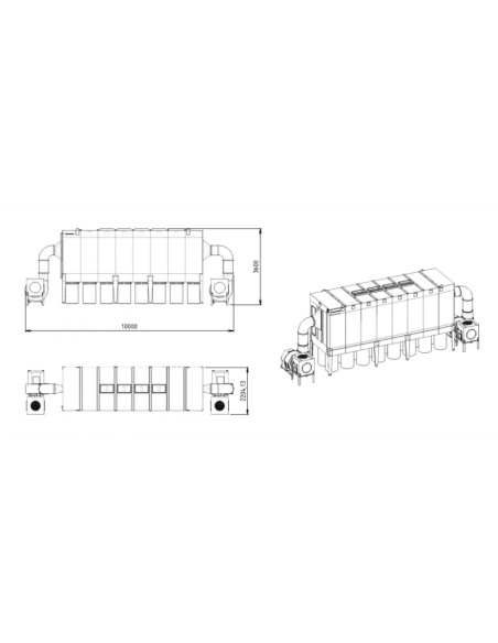 Aspirator industrial DCV52200 pentru rumeguș