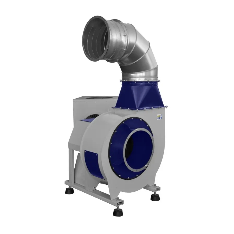 Extractor industrial pentru rumeguș cu debit 47850 m³/h