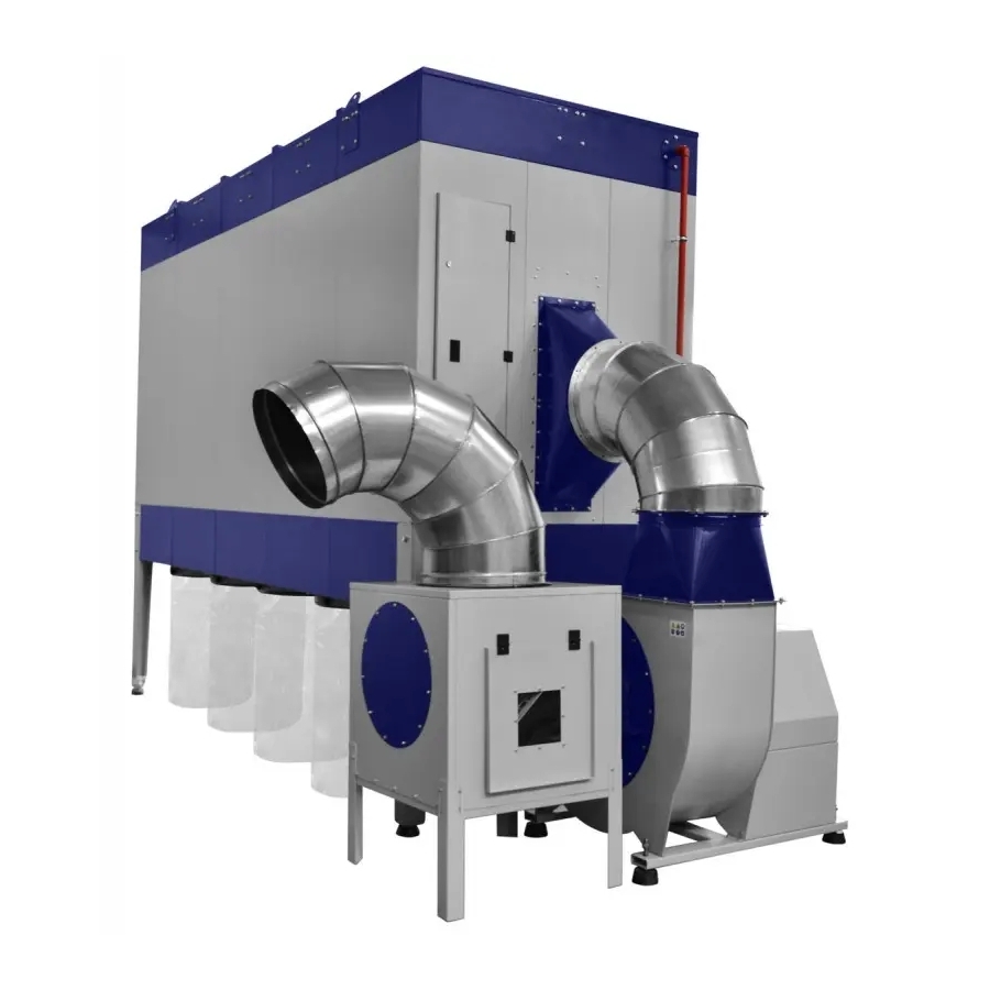 Extractor industrial pentru rumeguș cu debit 47850 m³/h