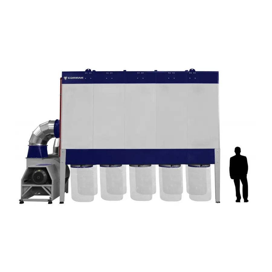 Extractor industrial pentru rumeguș cu debit 47850 m³/h