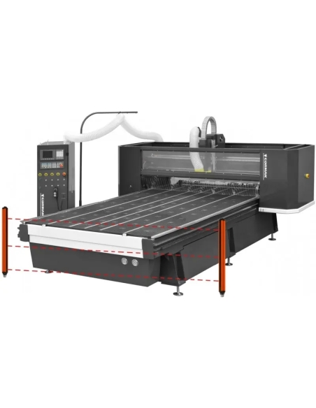 Mașină CNC C2040 IND cu masă hibridă 2100×4100 mm