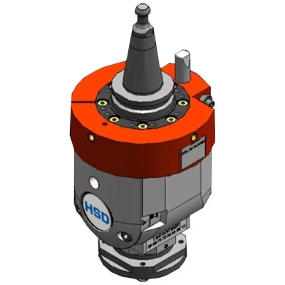 Agregat unghiular CNC ISO30/ER25 cu reglaj 0–180°