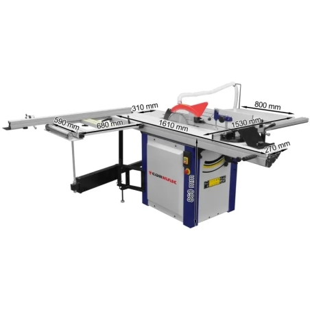 Fierăstrău circular CORMAK PS12E-1600 cu incizor
