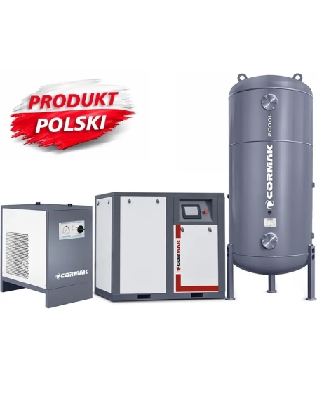 Compresor cu șurub CORMAK THEOR 50 cu rezervor 2000 l