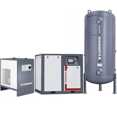 Compresor cu șurub CORMAK THEOR 50 cu rezervor 2000 l 2