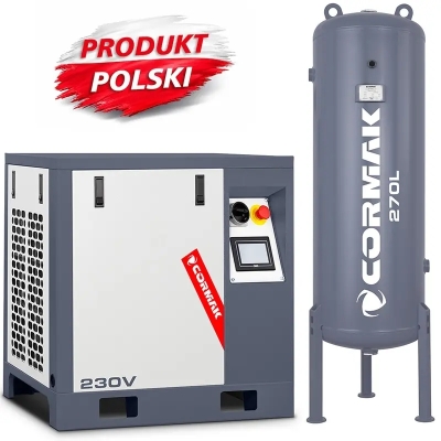 Compresor cu șurub LUFT 400 cu butelie verticală 270 l