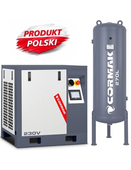 Compresor cu șurub LUFT 400 cu butelie verticală 270 l