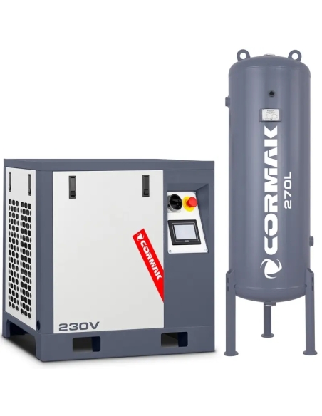 Compresor cu șurub LUFT 400 cu butelie verticală 270 l