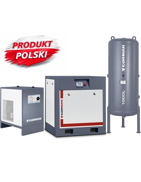 Set compresor THEOR 20 cu uscător și butelie 1000 l
