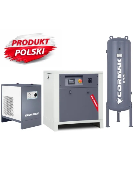 Set compresor cu șurub LUFT 1000 cu uscător și butelie
