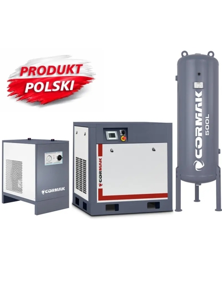 Set compresor cu șurub CORMAK CK.2402 cu uscător