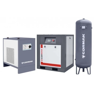 Set compresor THEOR 10 cu uscător și butelie 500 l