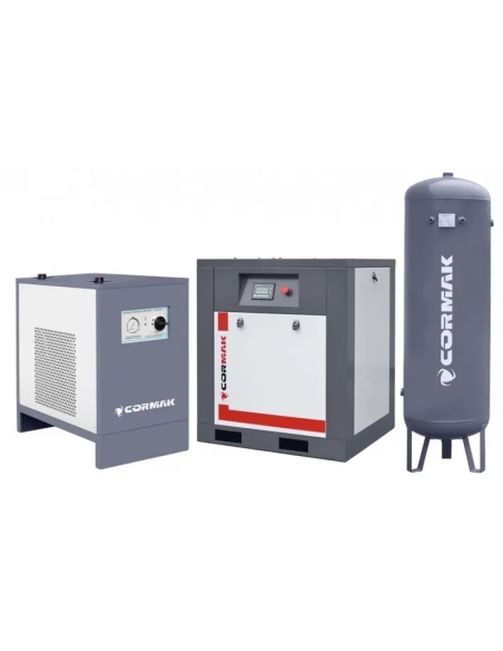 Set compresor THEOR 10 cu uscător și butelie 500 l