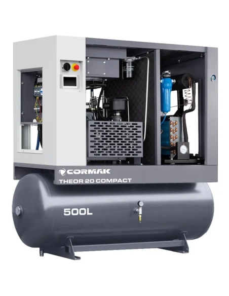 Compresor cu șurub CORMAK 15 kW cu uscător integrat