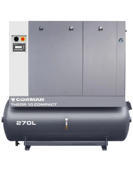 Set compresor cu șurub CORMAK THEOR 10 cu rezervor 270 l