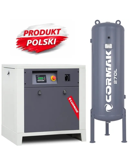 Compresor cu șurub CORMAK LUFT 700 cu rezervor 270 l