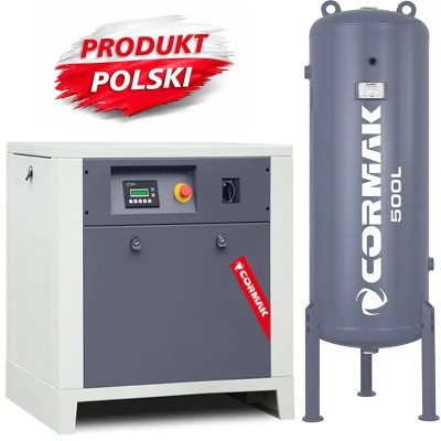 Compresor cu șurub CORMAK LUFT 700 cu rezervor 500 l