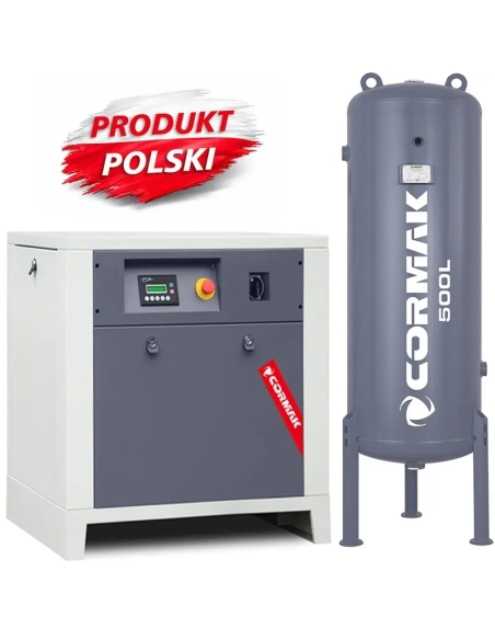 Compresor cu șurub CORMAK LUFT 700 cu rezervor 500 l