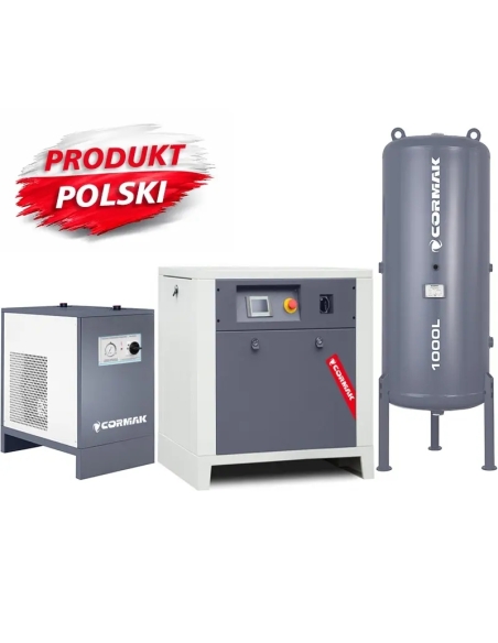 Set compresor cu șurub LUFT 1000 cu uscător și butelie
