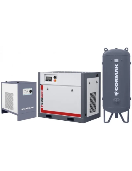 Set compresor THEOR 15 cu uscător și butelie 1000 L