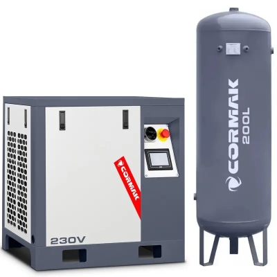 Compresor cu șurub LUFT 400 cu butelie verticală 200 l 2