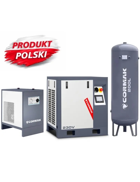 Set compresor LUFT 400 cu uscător N10S și rezervor 200 l